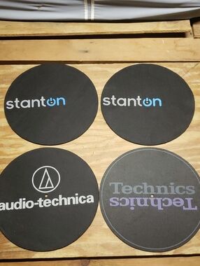 Lot Vinyl Record Platters Audio Technica Stanton Technics Player Support